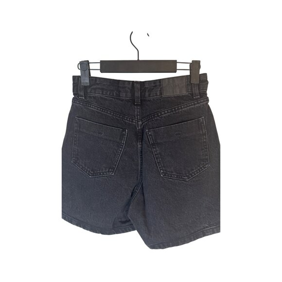 ZARA Size 2 Black High-Waisted Denim Shorts - Picture 4 of 14